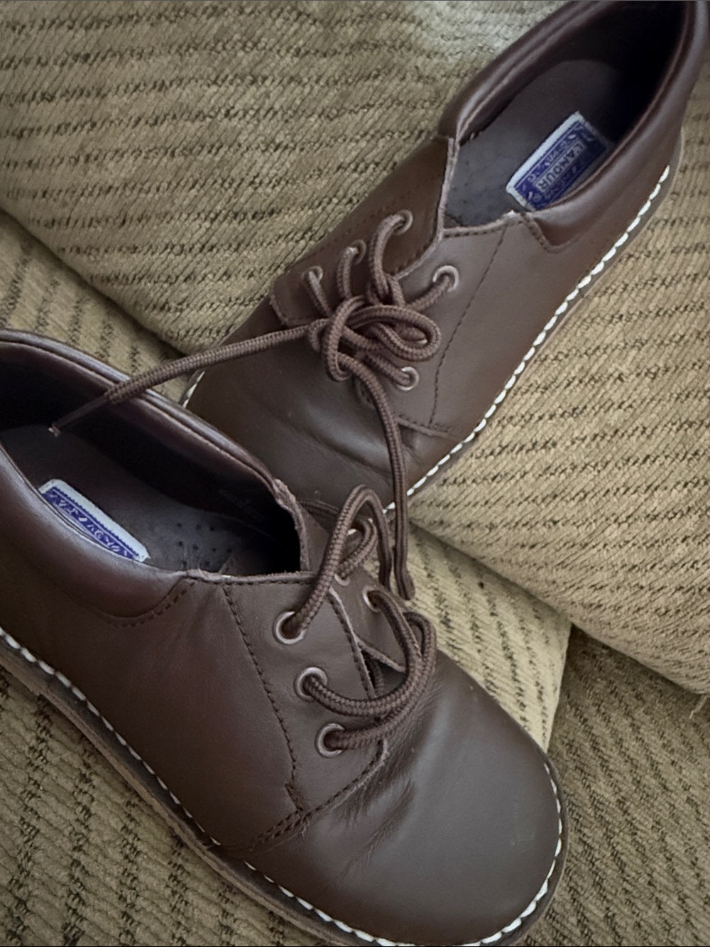 L'Amour Boys Leather Lace Up Shoes